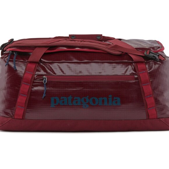 EUC Patagonia 55L Black Hole Duffel Bag Pack Gloss dark WAX RED duffle - Picture 3 of 12